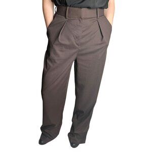 Lululemon Women's Size 4 NWT Pants Pleat Front High Rise Wide Leg Brown